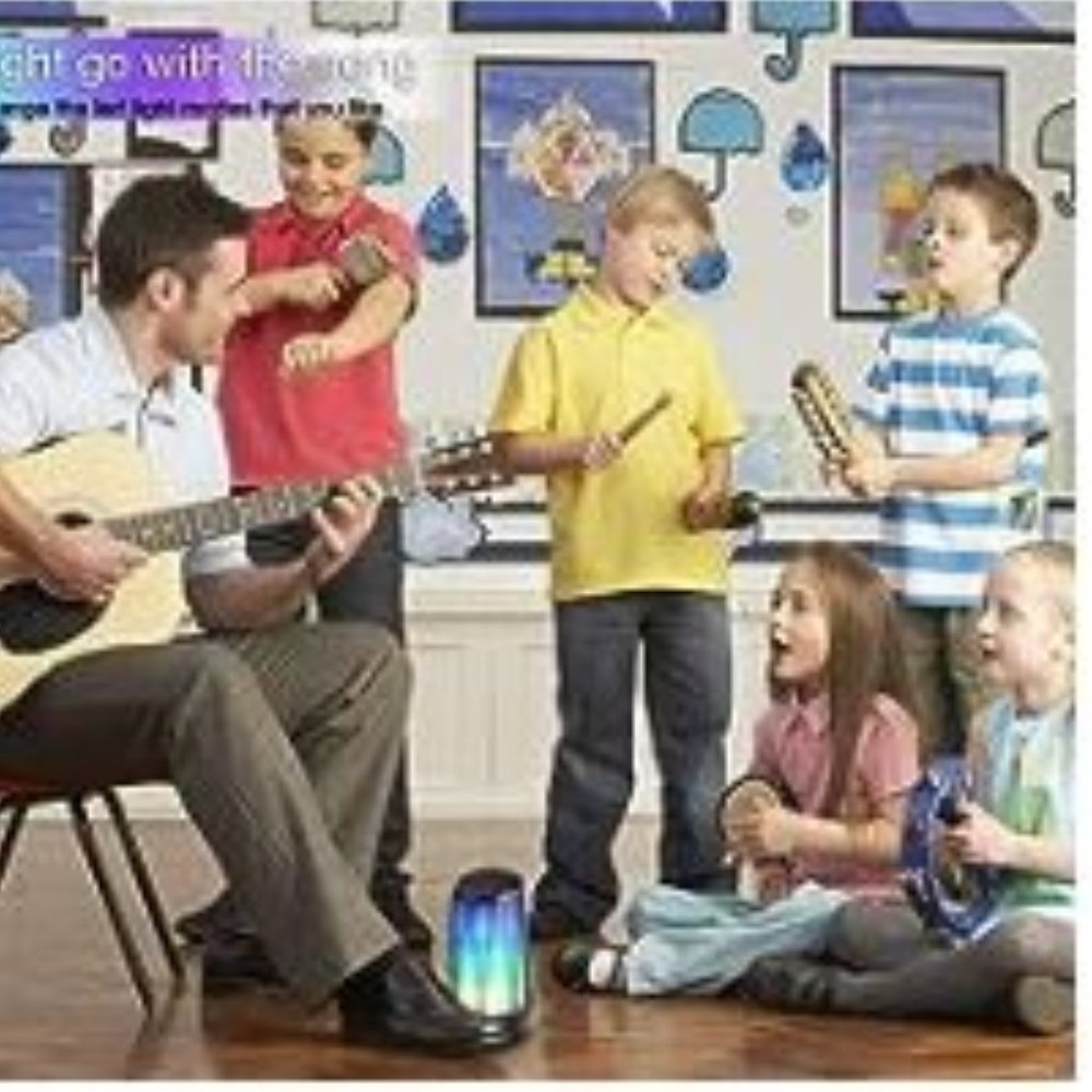 Wireless Bluetooth RGB LED Modes Button Speaker - Picture 6 of 12